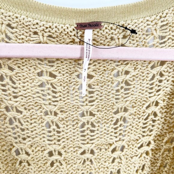 Free People Your Embrace Crochet Cardigan Sweater - Picture 11 of 14